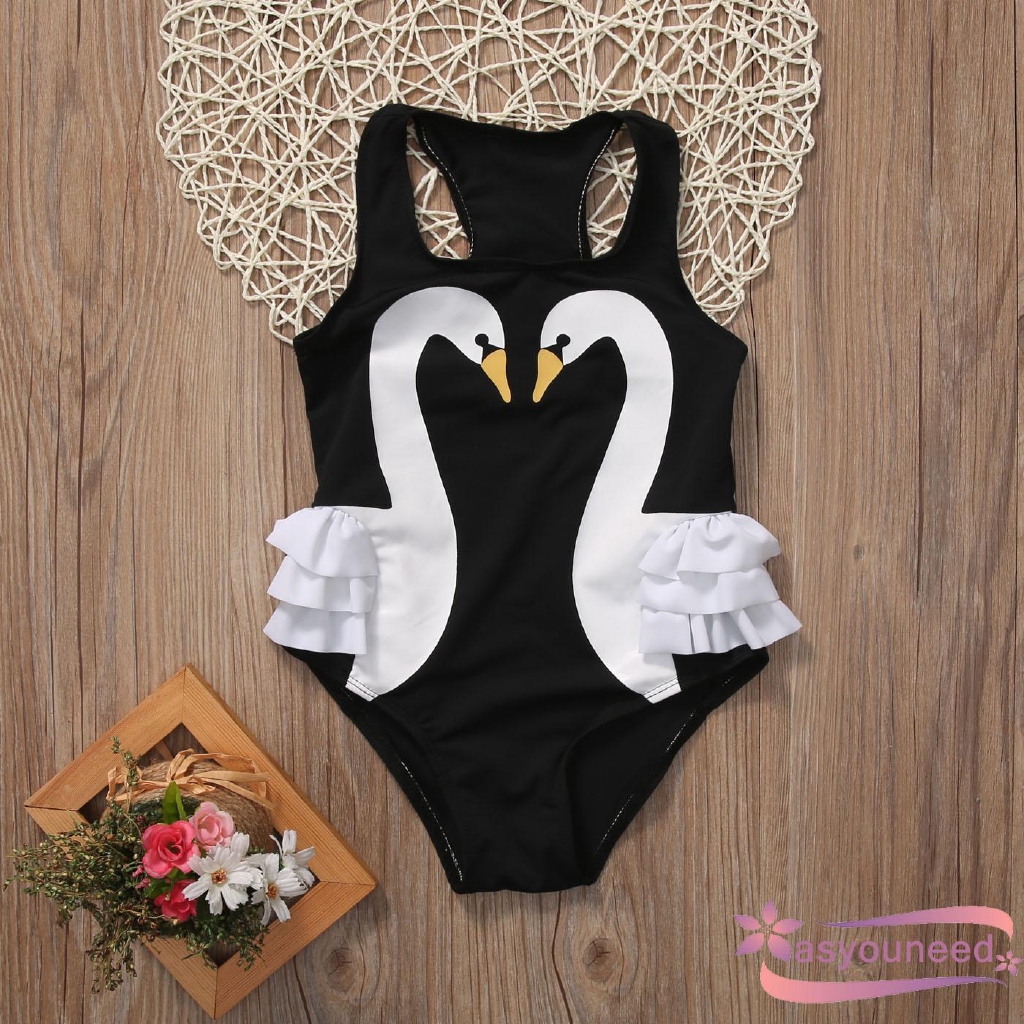 Bikini 1 mảnh phối hoạt hình dễ thương cho bé gái