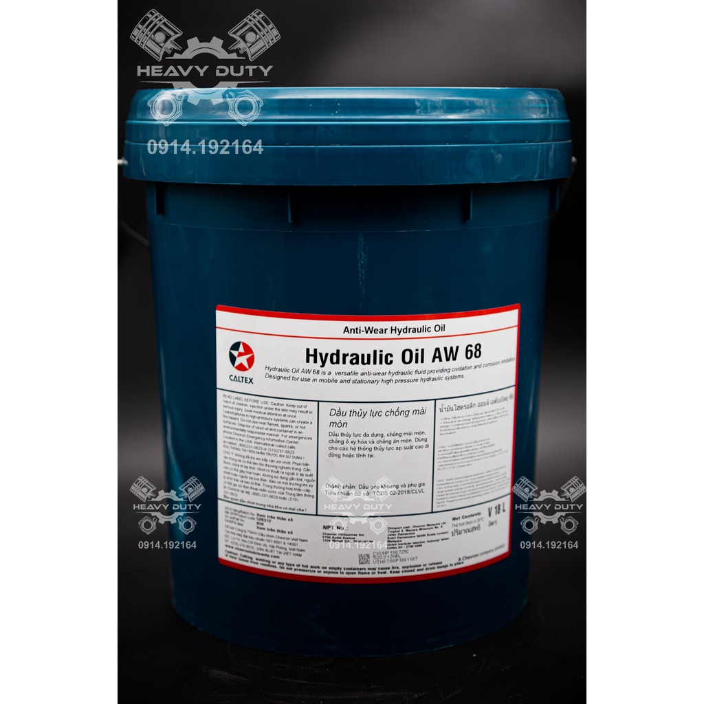 Dầu Nhớt Thủy Lực Cao Cấp - Caltex Hydraulic Oil AW 68 [18L]