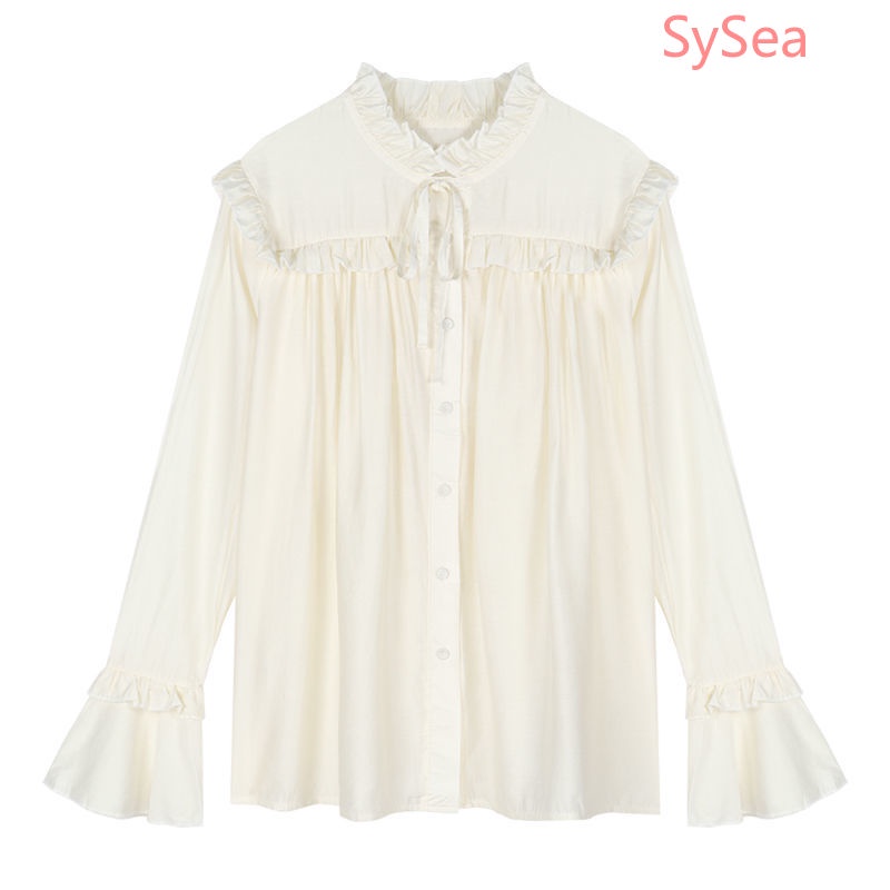 Áo Voan Cổ Búp Bê Thời Trang Mùa Hè Pháp Cho Nữ