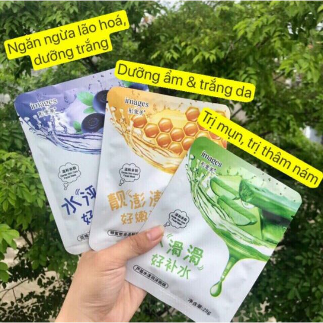 10 Mặt Nạ Images chiết xuất Lô Hội - Mật Ong- Việt Quất