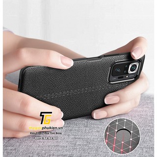 Ốp lưng Xiaomi Redmi Note 10 Pro silicon giả da Auto Focus