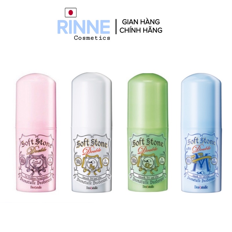 (Nội Địa Nhật) Lăn Khử Mùi Đá Khoáng Soft Stone Ngăn Tiết Mồ Hôi, Khử Mùi Hiệu Quả 20g