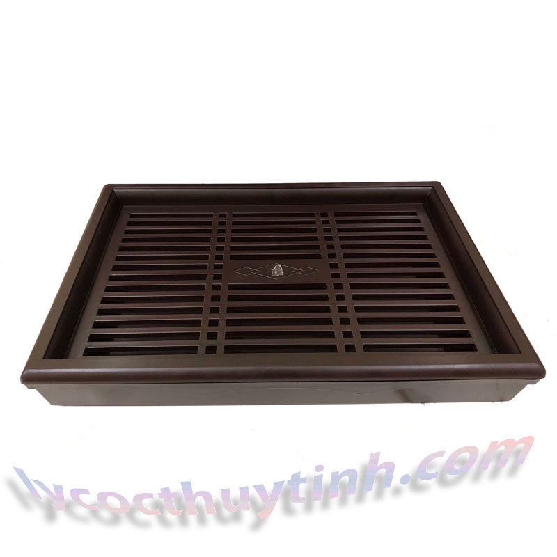 [Sang Trọng] Khay trà giả gỗ Việt Nhật dạng chữ nhật có chân kích thước 35x23cm sang trọng kiểu dáng mới cho mọi nhà