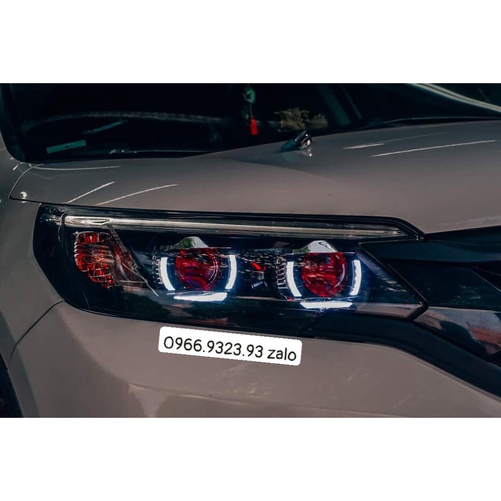 Chụp Xi+Vòng Thiên ThầnTrắng Xinhan Vàng Gắn Bi led Bi cầu 3.0 inch oto xe máy