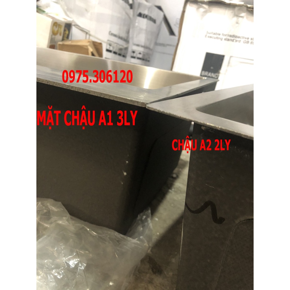 Chậu Rửa Chén Bát INOX SUS 304 N5 8245 a1 NA.GRAND HÀNG CAO CẤP NHẤT MẶT DÀY 3LY HÀNG BAO XÀI