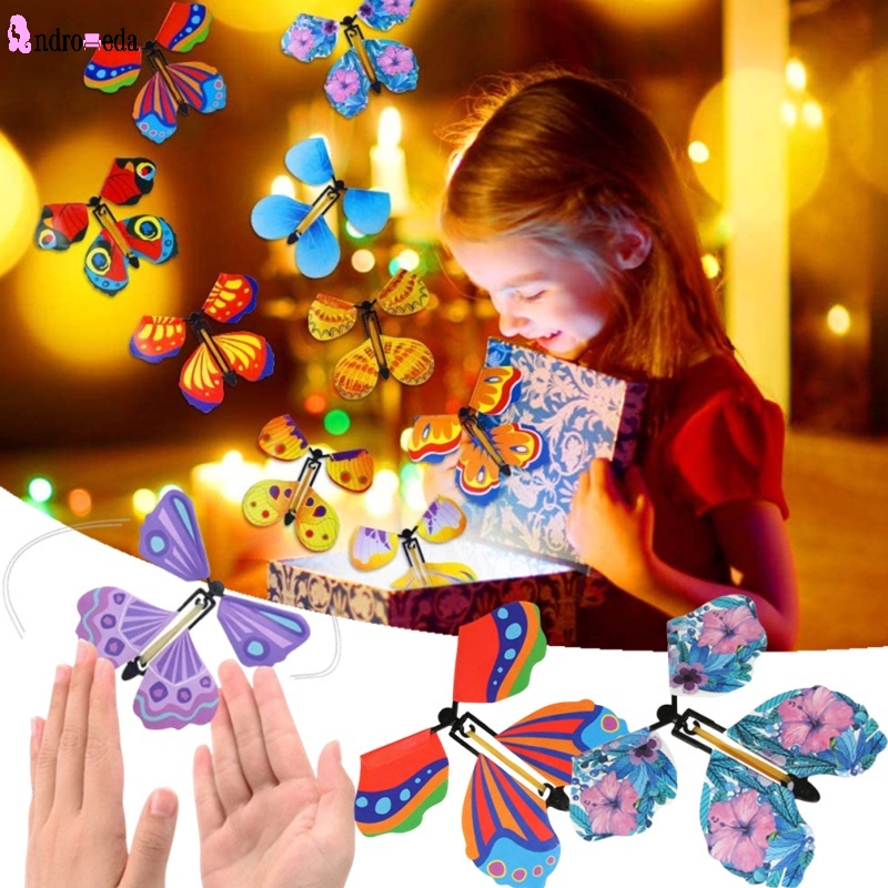 1 Thẻ Cao Su Đồ Chơi Hình Bướm Màu Sắc Ngẫu Nhiên