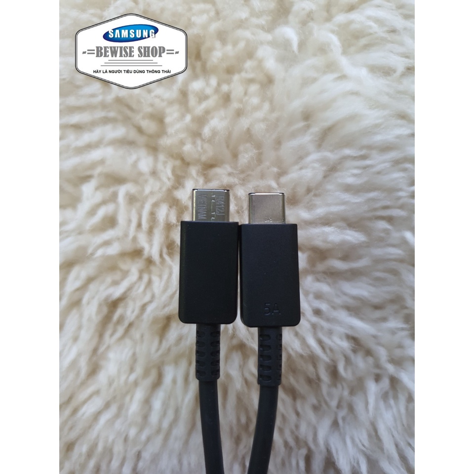 Dây Cáp Sạc 5A 2 Đầu Type C Cho Củ Sạc Samsung 35W 45W 65W Chuẩn PD 3.0 - Sạc Và Truyền Tải Giữ Liệu Siêu Nhanh