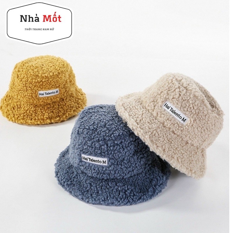 Mũ Bucket Lông Cừu Thời Trang Hàn Quốc Siêu Hot Hit 2020