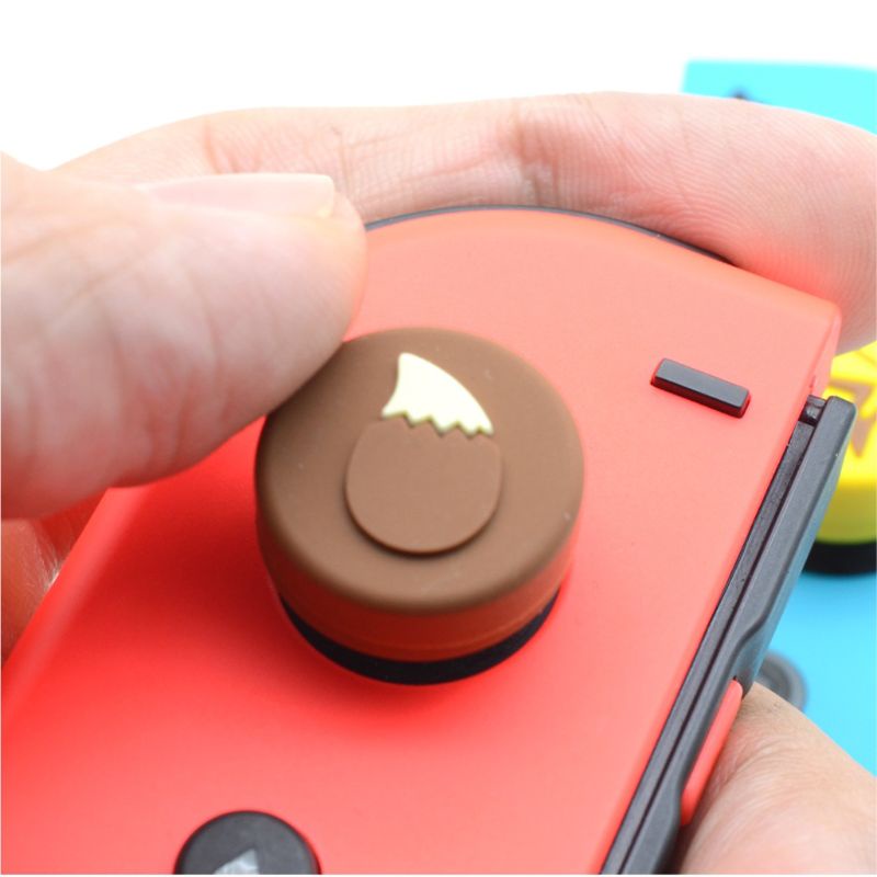 Bộ 4 Nút Bọc Cần Điều Khiển Chơi Game Hình Tròn In Hình btsg Analog Cho NS Lite