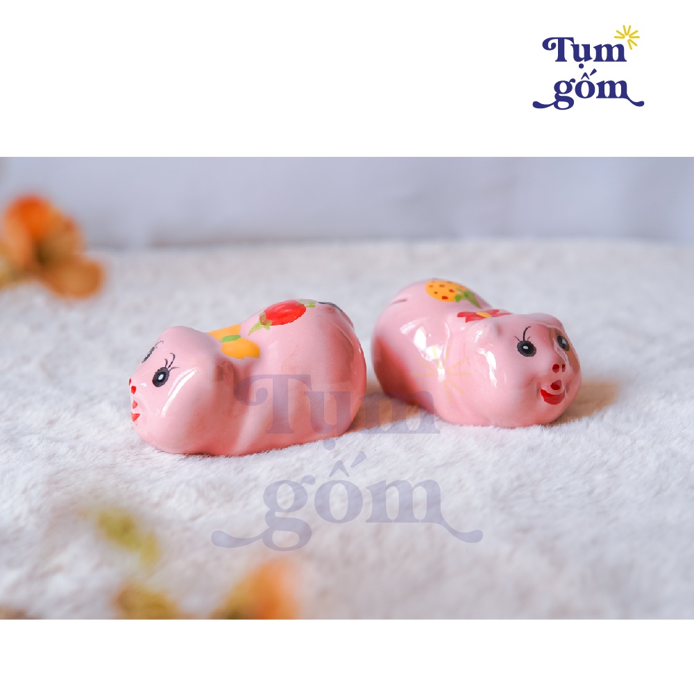Heo đất tiết kiệm cho bé  lợn đất sứ đẹp BÁT TRÀNG, Ống tiết kiệm đẹp, đáng yêu