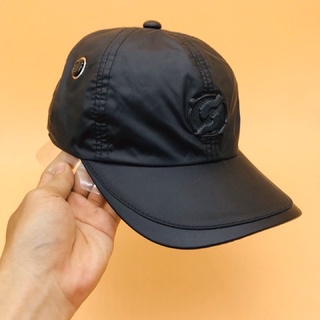 Nón kết vải dù logo da thoáng mát