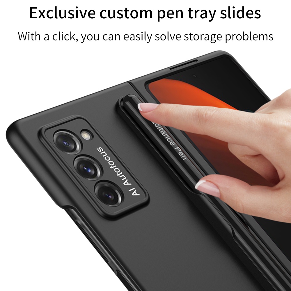 Ốp Điện Thoại Siêu Mỏng Bảo Vệ Toàn Diện Kèm Bút Cho Samsung Galaxy Z FOLD 2