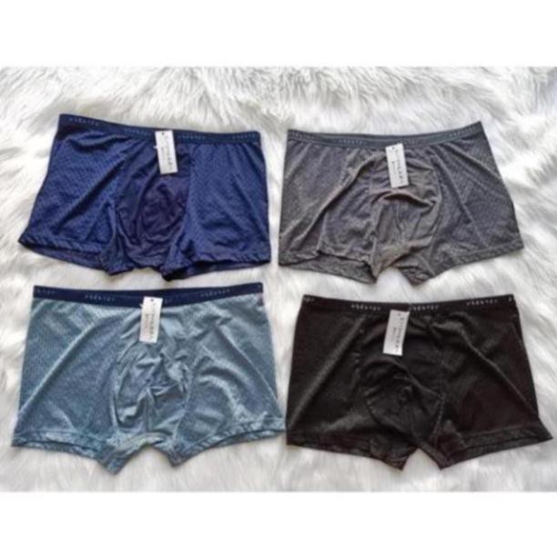 Sịp Nam Boxer, Sịp Lỗ Thông Khí Cực Thoáng Mát, Vải Lạnh Mặc Như Không Mặc