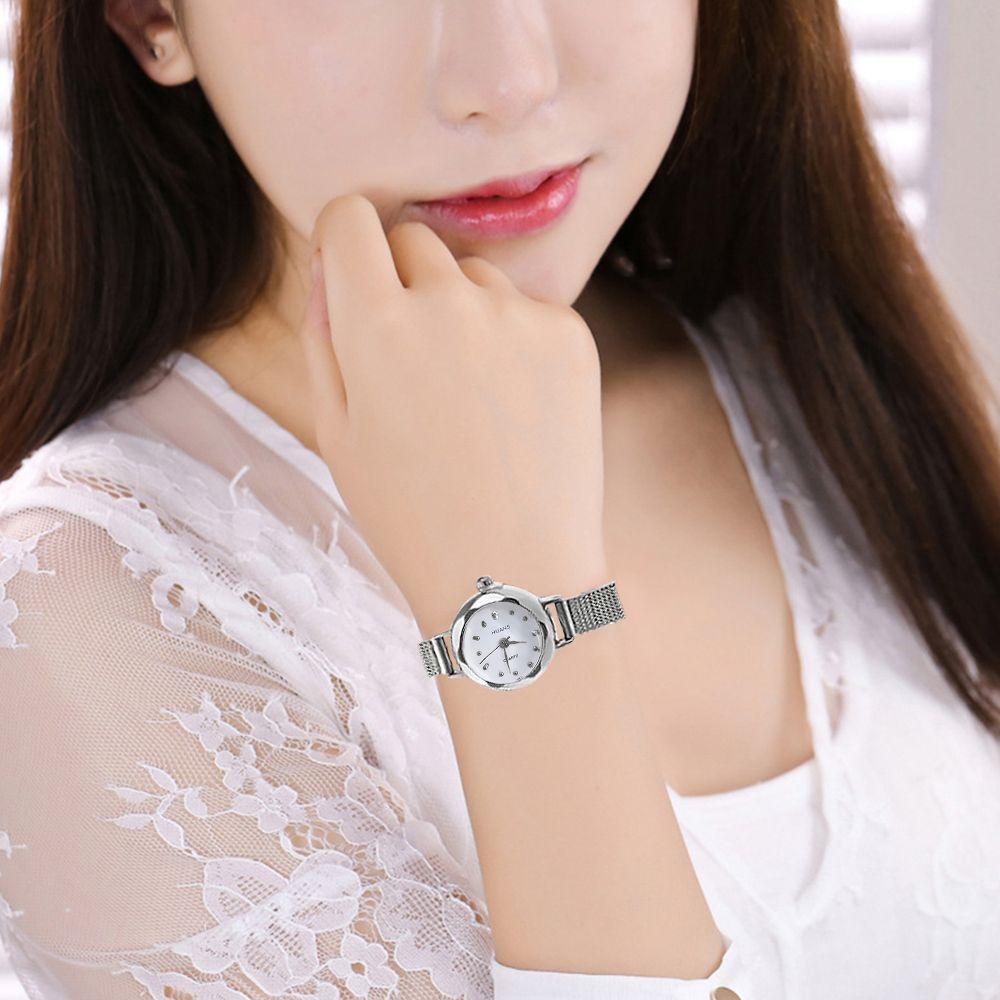 Đồng Hồ Bằng Thép Phong Cách Đơn Giản Cho Nữ|Đồng Hồ Đeo Tay Thời Trang Cá Tính