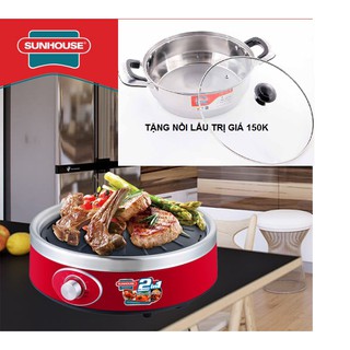 Bếp lẩu nướng hồng ngoại sunhouse shd4668 (TẶNG NỒI LẨU SUNHOUSE)