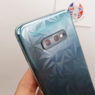 Miếng dán mặt lưng 3D vân kim cương cho S10E
