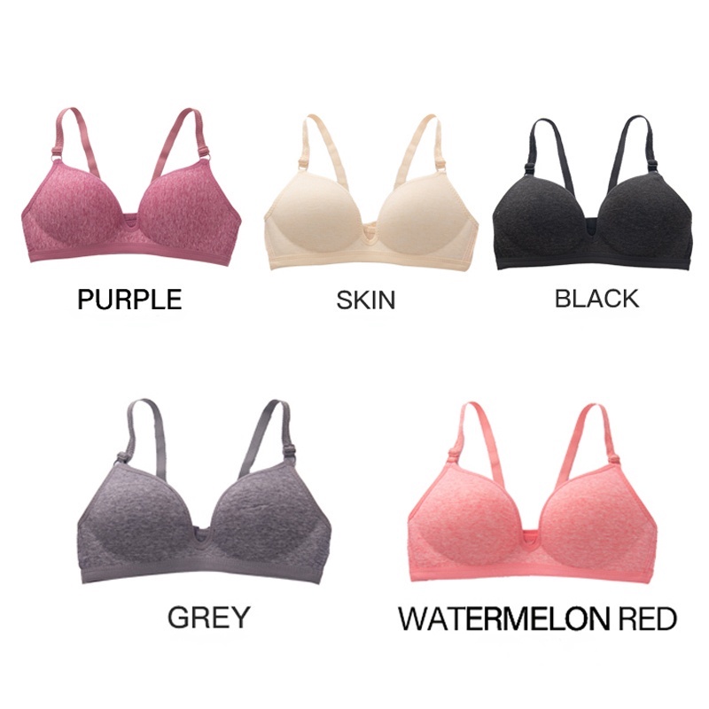 Áo ngực ECMLN cotton không hằn vết có đệm nâng ngực quyến rũ dành cho nữ