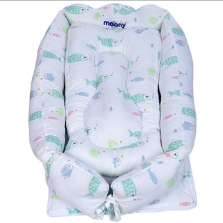 ĐỆM NÔI QUÀ TẶNG MOONY (xanh nhạt)