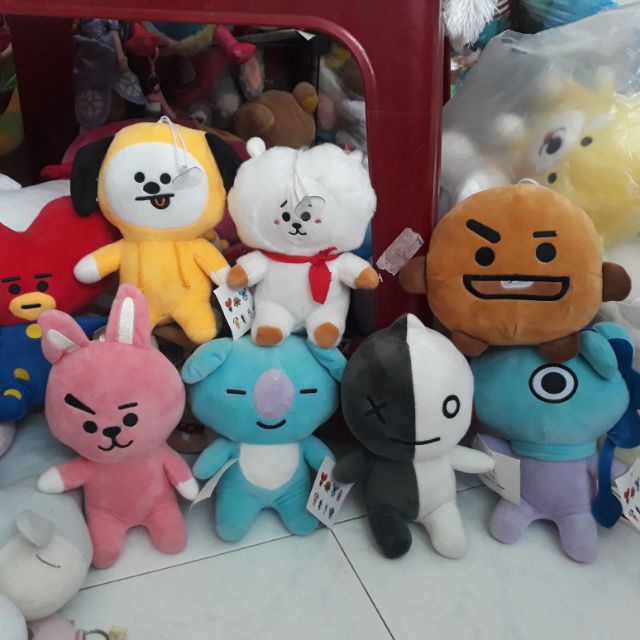 Gấu bông BT21 size 15cm( ghi chú màu lấy khi đặt hàng)