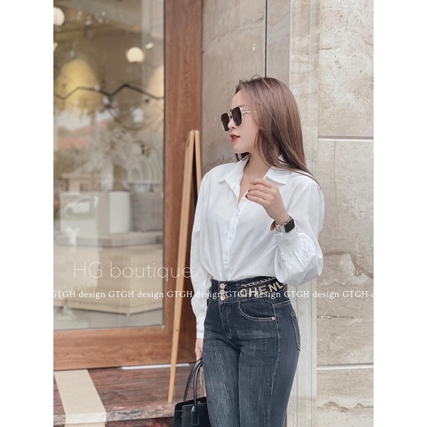 BÁN SỈ ÁO SƠ MI TAY CHỮ CHO NỮ