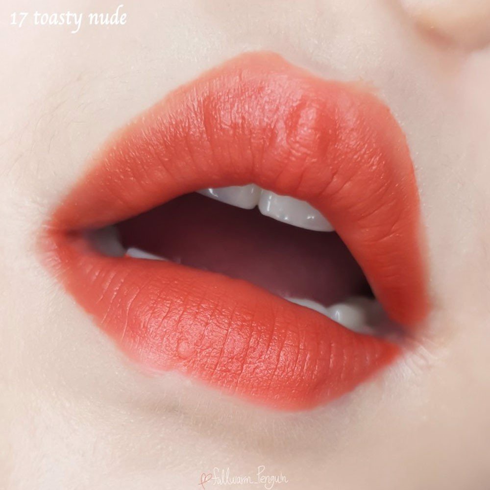 (CAM KẾT AUTH, TEM HIDDEN TAG) Son Kem Lì Romand Zero Velvet Tint màu 17 Toasty Nude