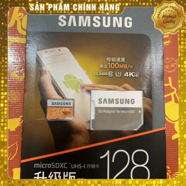 Thẻ nhớ 128G Samsung Evo micro Tôc độ 100MB..