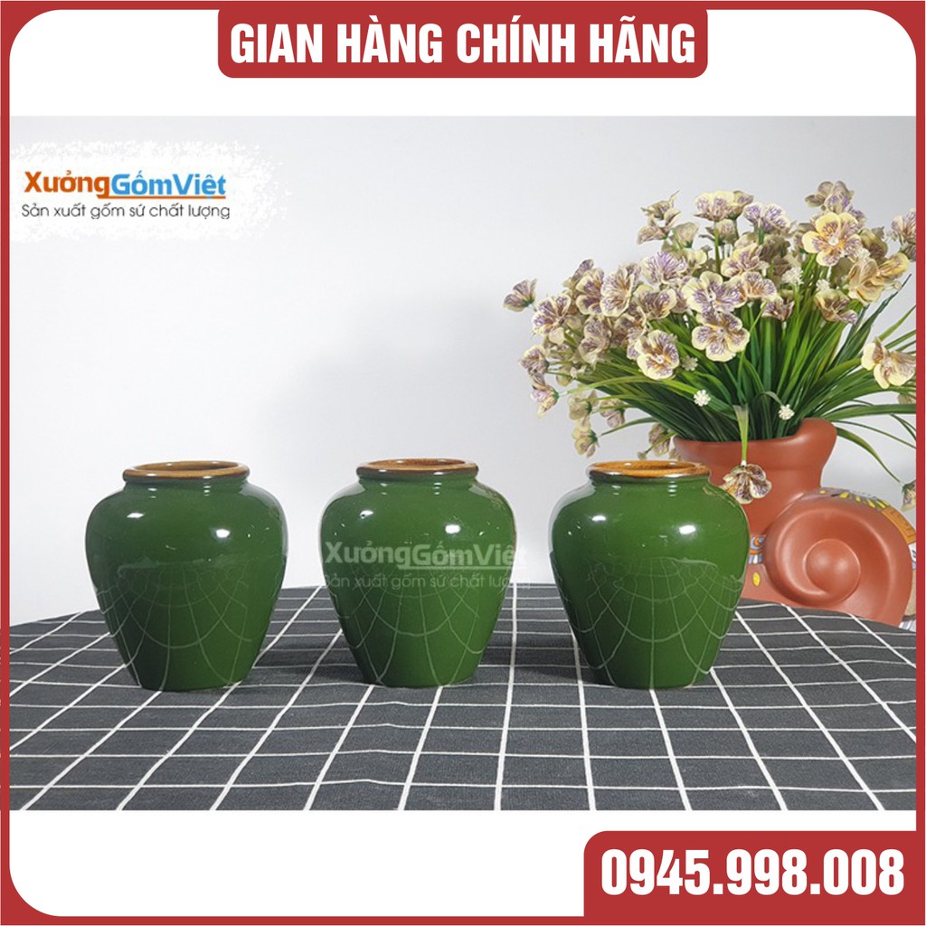 [SALE GIÁ GỐC] Lu trà sữa,lu sinh tố NHIỀU MÀU bằng gốm Bát Tràng cao cấp ,dung tích 400ml  - XƯỞNG GỐM VIỆT