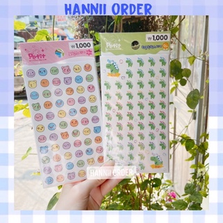 1 tấm sticker hình mặt cười và khủng long