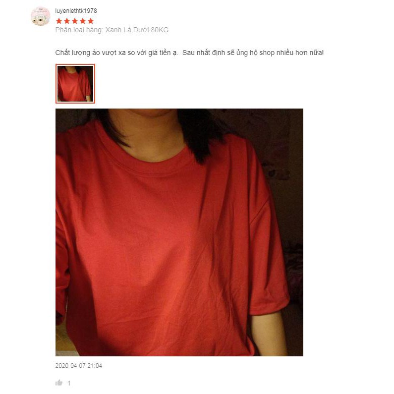 Áo Thun Trơn Tay Lỡ Form Rộng Giá Rẻ, HaiHaiShop