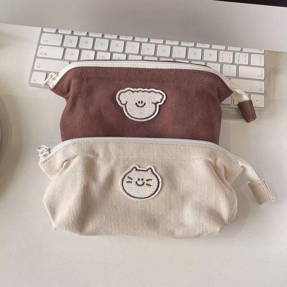Túi Đựng Đồ Trang Điểm Sức Chứa Lớn Họa Tiết Dễ Thương Phong Cách Hàn Quốc
