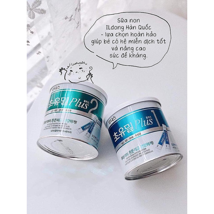 Sữa non ildong Hàn số 1 và 2 hộp 100 gói