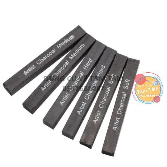 [ TÂM TÂM ]-Than vuông, Than thỏi, than nén, Charcoal stick-