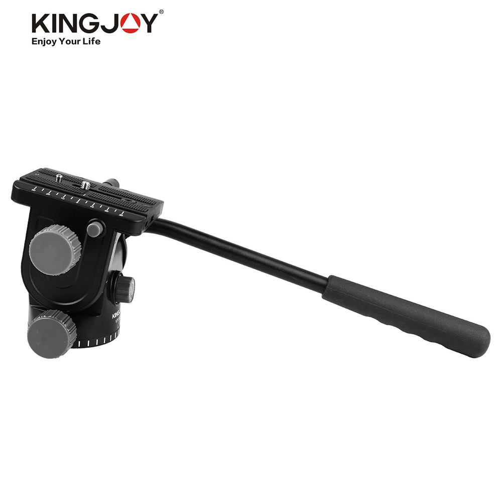 KINGJOY Camera Fluid Drag Head Hydraulic Head Tripod Head Damping Ball head Ballhead 360° Panoramic