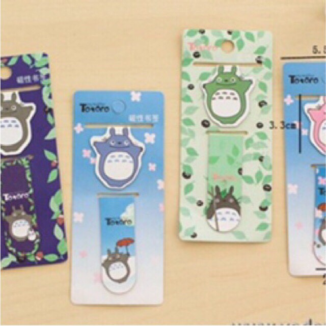 Bộ 2 đánh dấu sách bookmark Totoro &amp; Friends nam châm