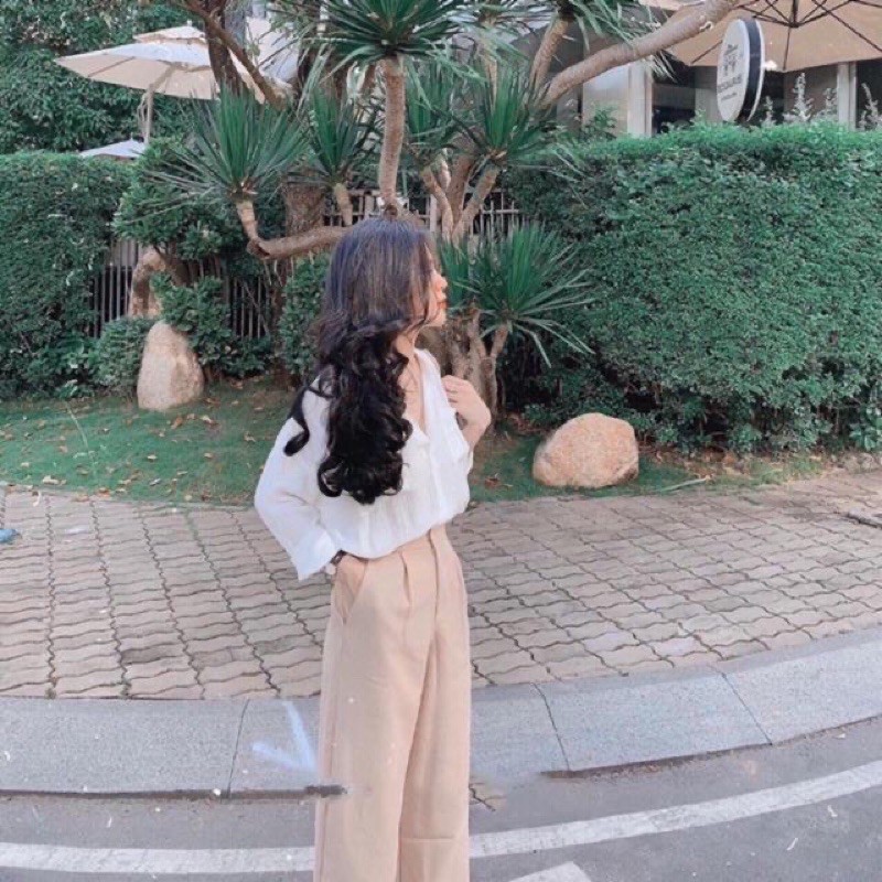 Quần Suông Đũi Nữ 💖FREESHIP💖Quần Ống Rộng Đũi  Chun Sau Cạp Lưng Cao Gen Bụng 1 mét Siêu Mát | BigBuy360 - bigbuy360.vn