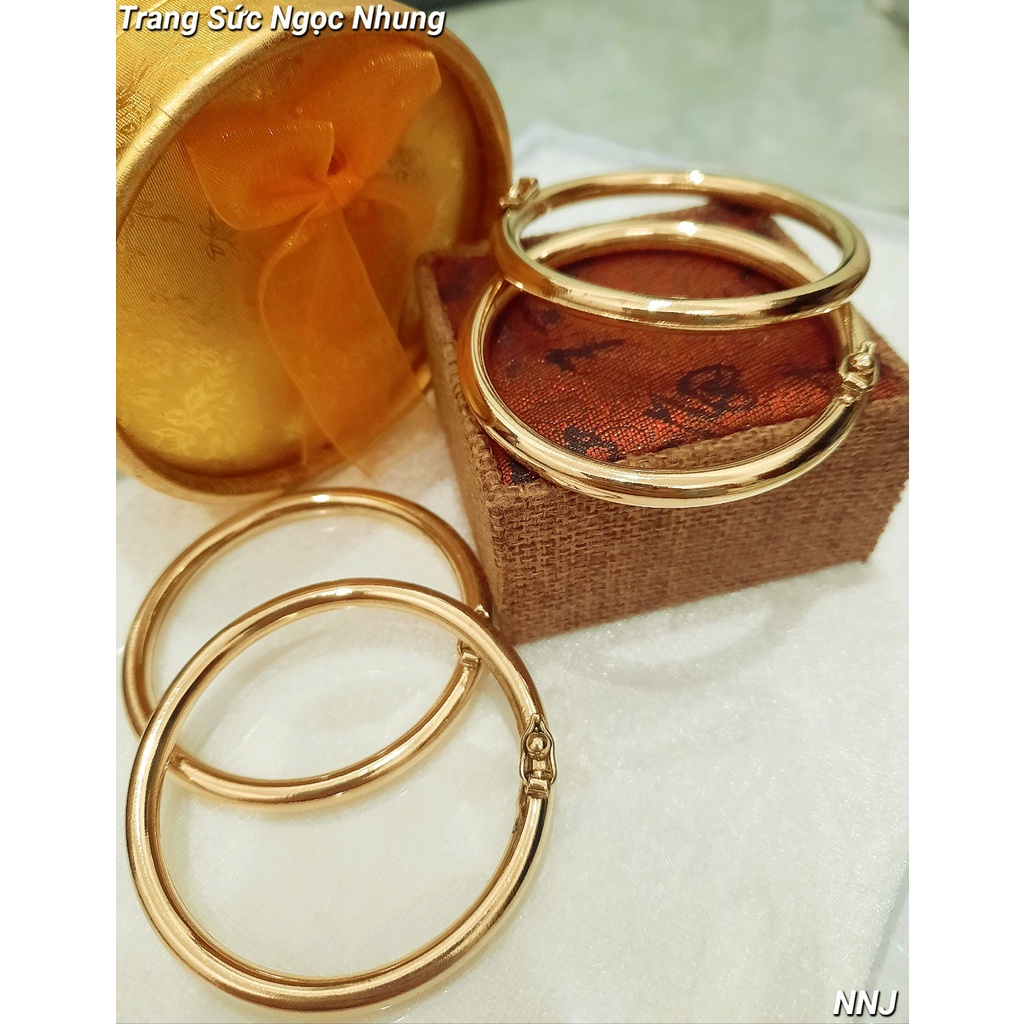 Vòng trơn bản 5ly có khóa đồng thau-M35