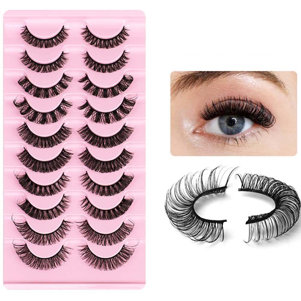 OCEANMAP Bộ Lông Mi Giả 3D Handmade Dày Dặn Có Thể Tái Sử Dụng