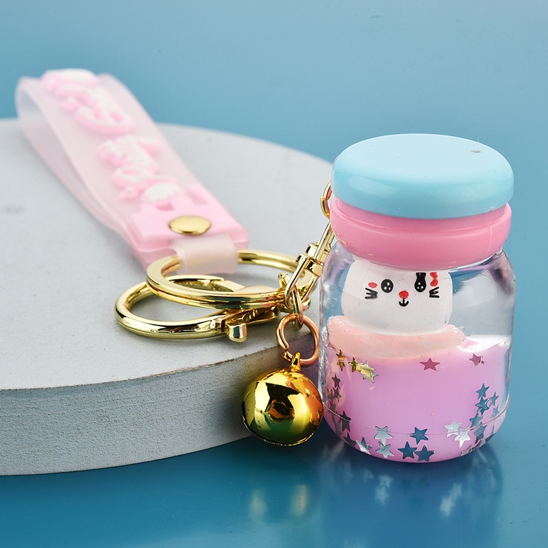 Móc khóa cute độc đáo hình bình nước thú cưng đẹp phong cách độc lạ bền đẹp.