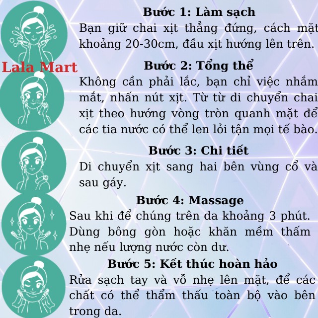 [ Quà Tặng Hấp Dẫn ] Xịt Khoáng Mioskin Tế Bào Gốc Thay Thế 5 Bước Chăm Sóc Da Cơ Bản - Mỹ Phẩm Hàn Quốc Skin Care 5in1