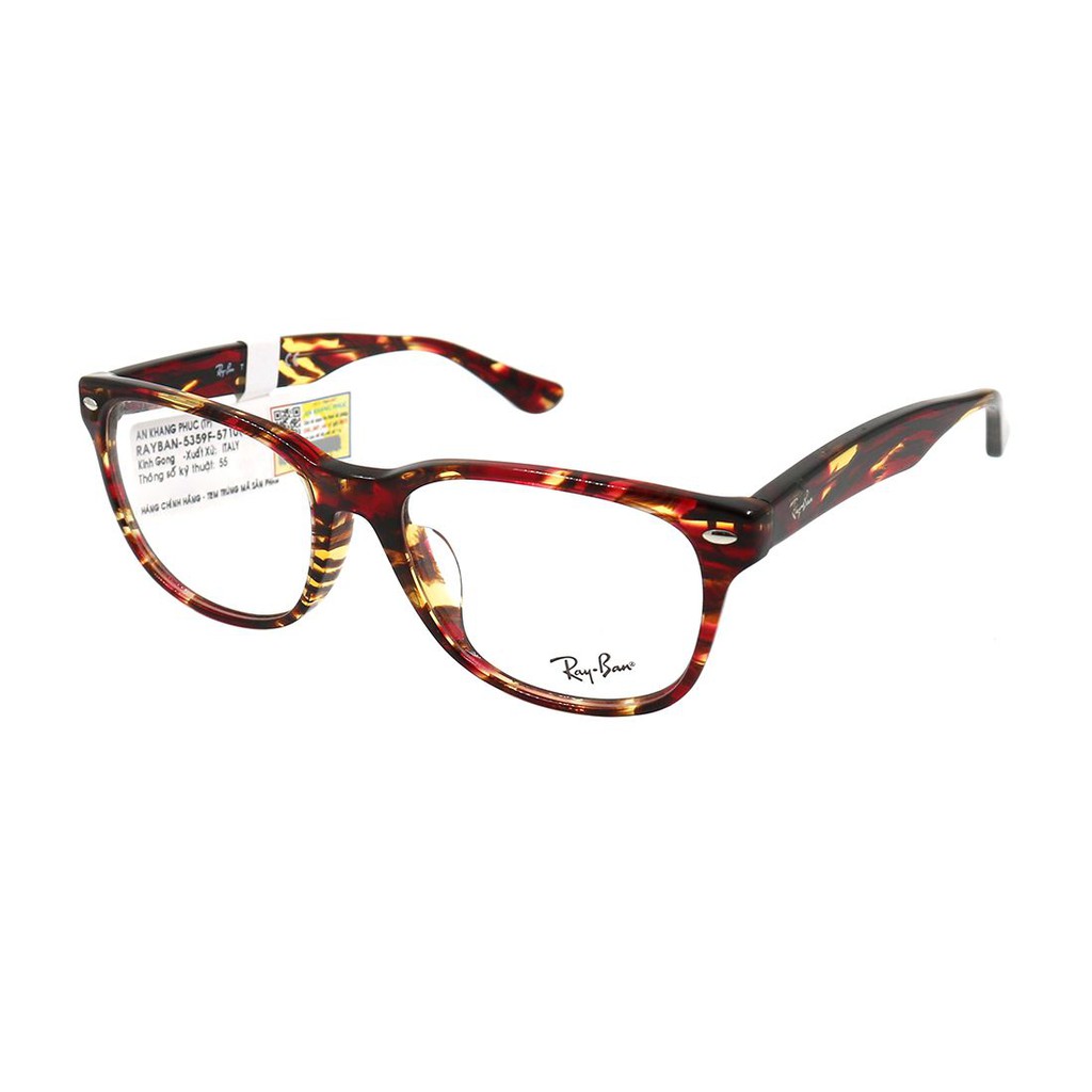 RB5359F-Gọng kính nam nữ Rayban chính hãng (55-18-145), thiết kế dễ đeo bảo vệ mắt