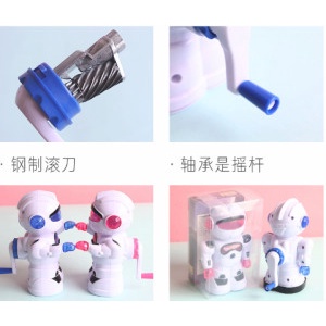 Gọt bút chì hình Robot dễ thương cho bé, dụng cụ học tập để bàn kiêm đồ chơi E758