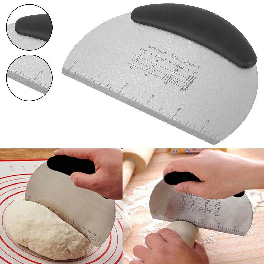 FOREVER Dụng Cụ Cạo Bột Làm Bánh Pizza Bằng Thép Không Gỉ DIY
