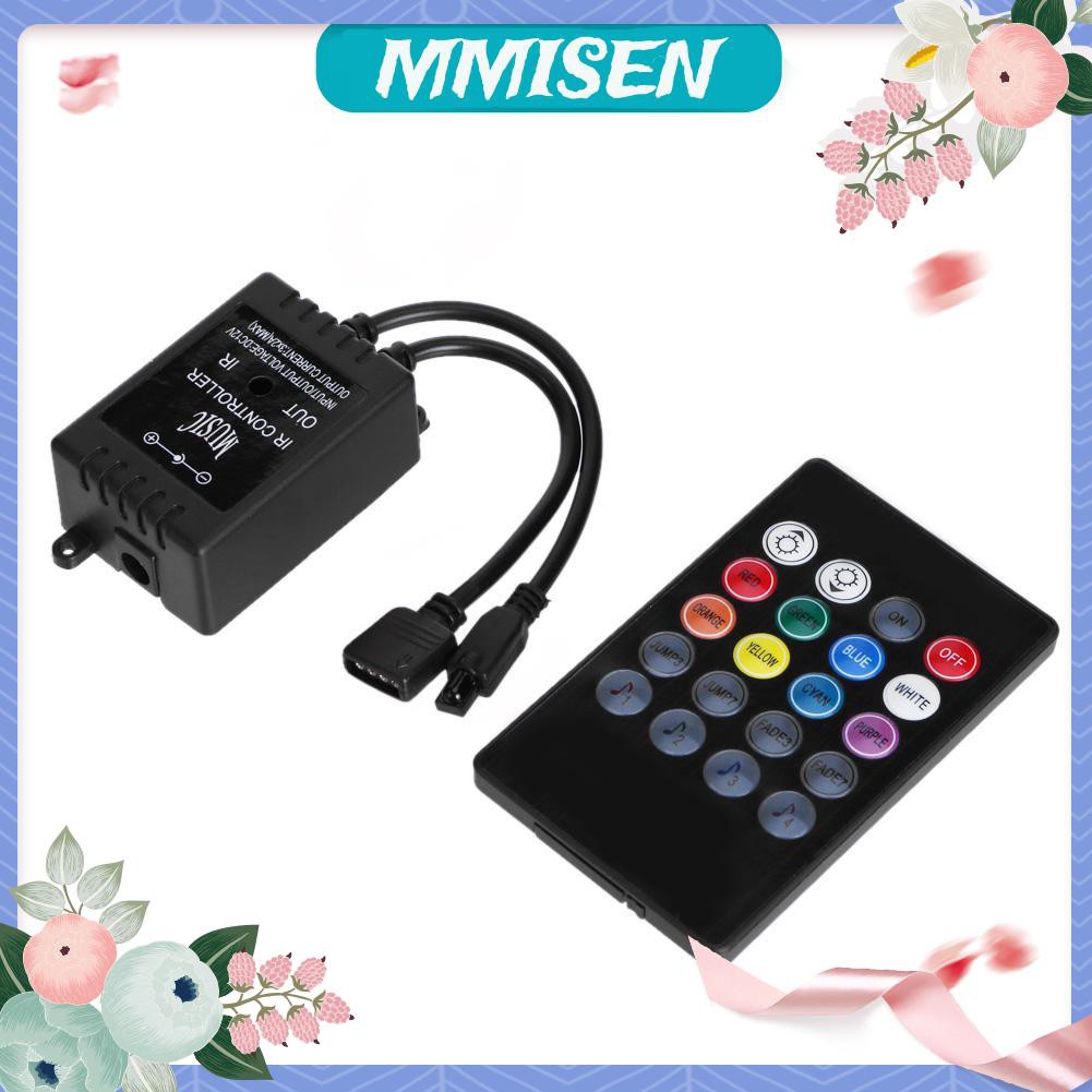 mmisen &20 Keys Music IR Controller Sound Sensor Remote Control for RGB LED Strip