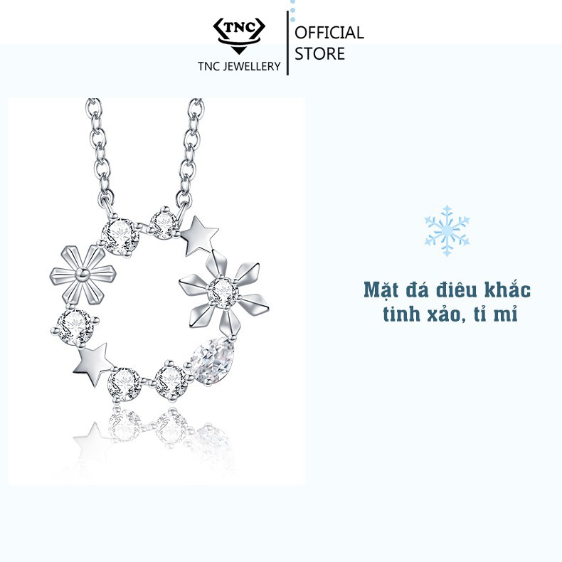 Dây Chuyền Bạc Vòng Hoa Nguyệt Quế Sang Chảnh cho Nữ TNC JEWELLERY