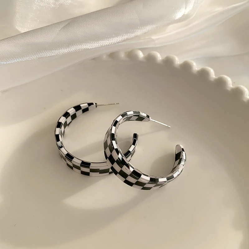 Bông Tai Màu Đen Phong Cách Hàn Quốc Thời Trang Cho Nữ  hoa tai