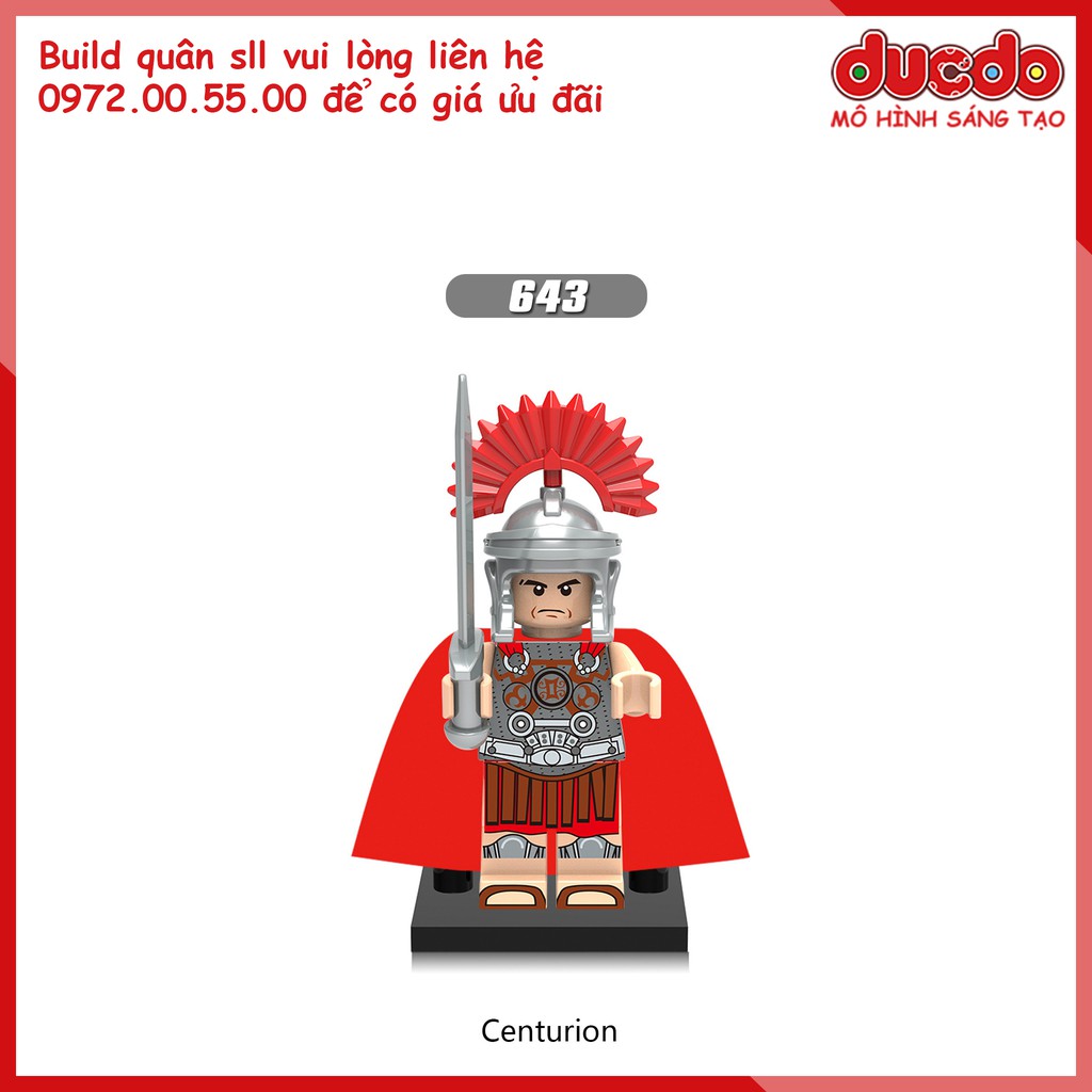 Minifigures lính Roma trung cổ, Hiệp sĩ - Nhận build quân số lượng lớn - Đồ chơi Lắp ghép Xếp hình XINH X0164 Mô hình