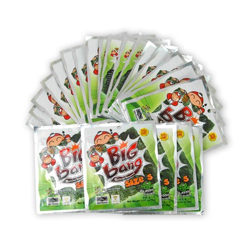 [ Lốc 24 gói] Snack rong biển ăn liền TaoKaeNoi BIG BANG 2g/gói