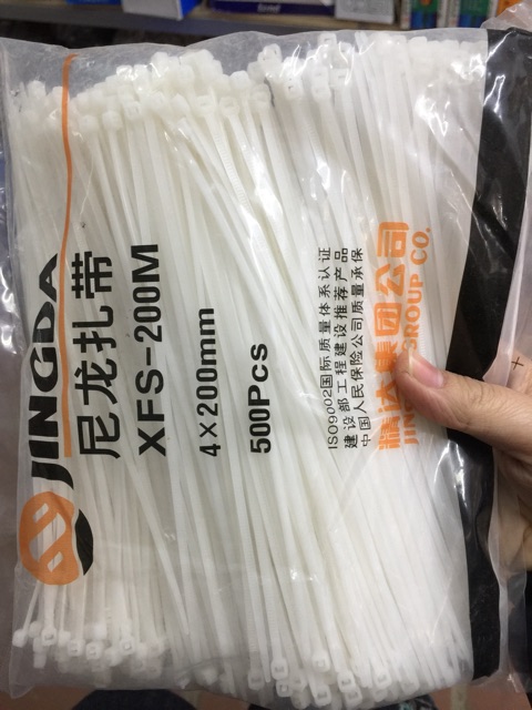 Dây rút nhựa 20cm hoặc 15cmđen - trắng