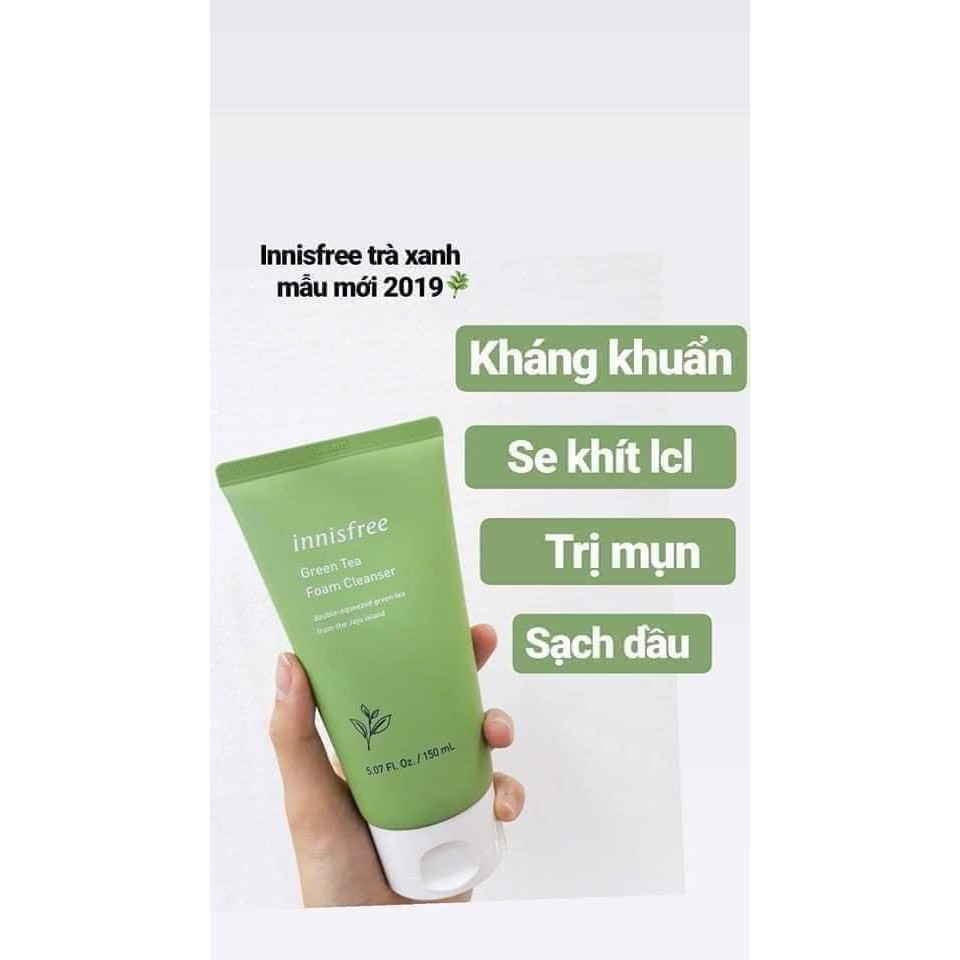 sữa rửa mặt trà xanh trị mụn INNISFREE