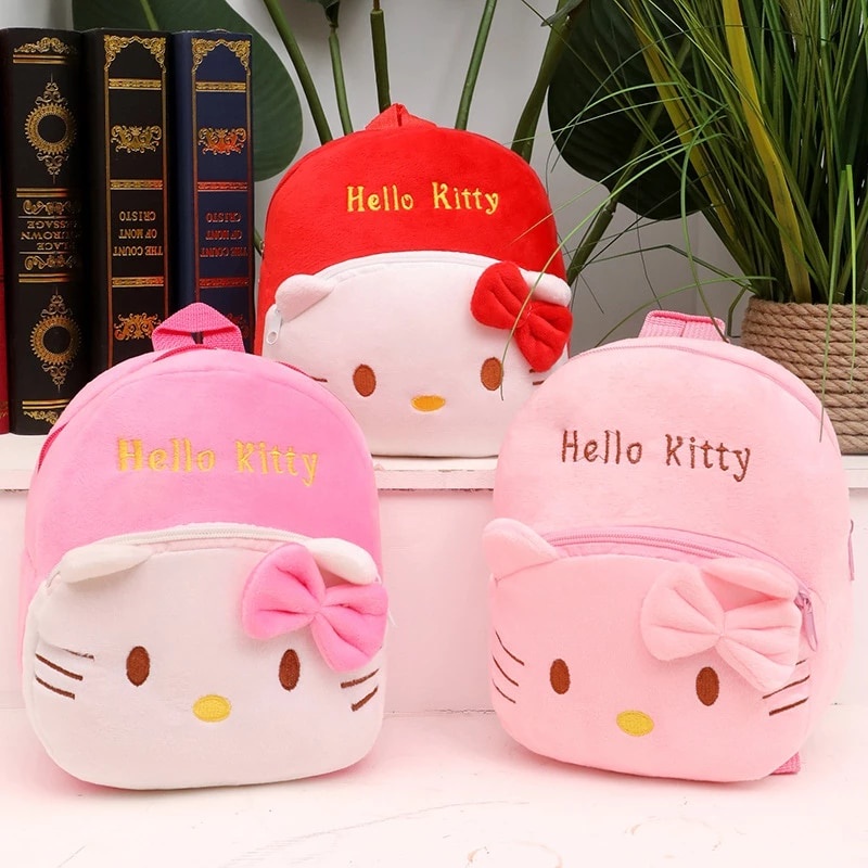 SANRIO Ba Lô Đi Học Hình Mèo Hello Kitty Dễ Thương Cho Bé